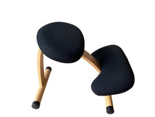 Balans EASY Ergonomic Kneeling Chair by Rybo of Norway Black/Beech Vintage VGC