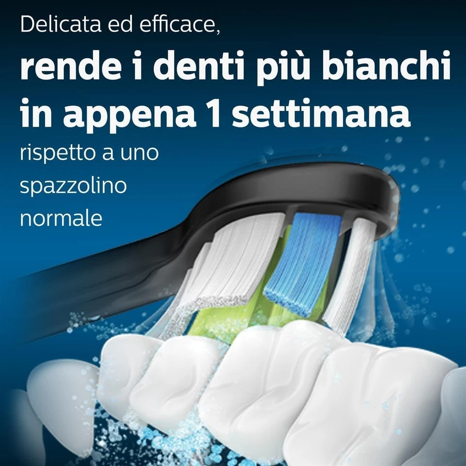 Philips Sonicare HX6064/11 Pack da 4 Testine di Ricambio W2 Optimal White Standa - Immagine 2 di 4