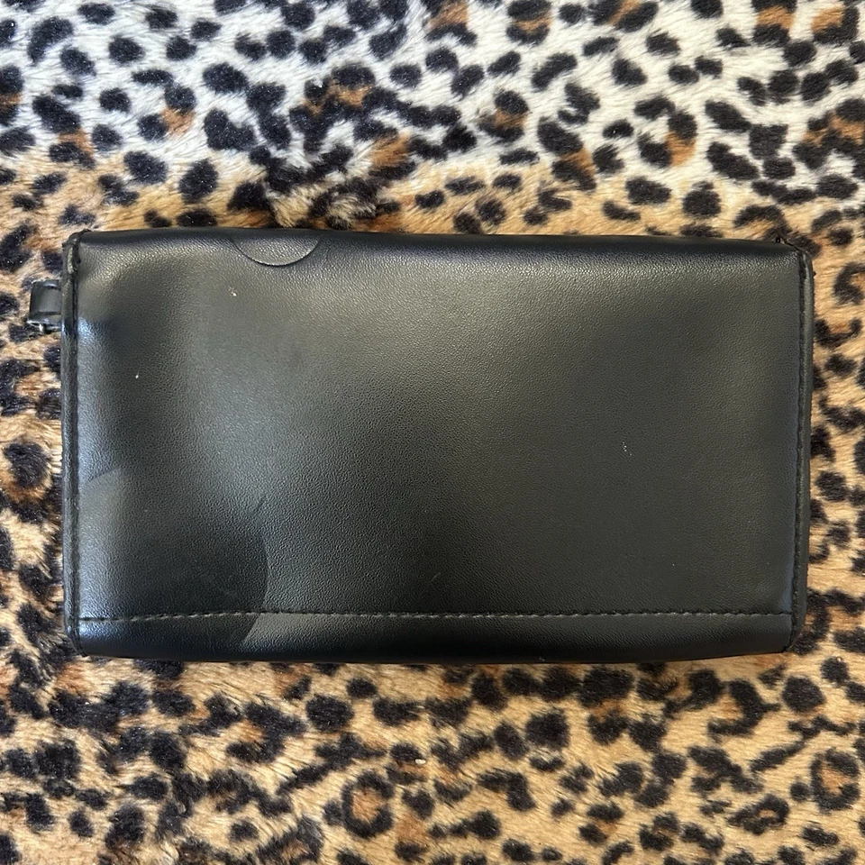 A Bathing Ape BAPE Black Leather Long Wallet Japanese Magazine Exclusive - Image 2 of 3