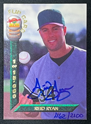 1994 Signature Rookies Reid Ryan Flip Card Authentic Autograph / 2100