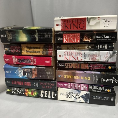 Stephen King 14 PB Book Lot Dr Sleep Cell Desperation Salems Lot Green Mile