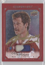 2018 Upper Deck Chronology Red Materials 21/25 Rod Langway #CMA-RL Auto HOF 2d8