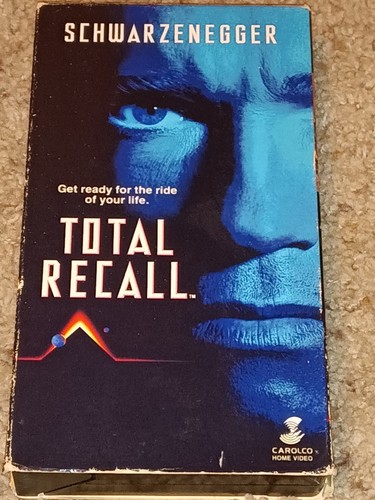 Total Recall (VHS, 1990) - Carolco - Sci-Fi, Arnold Schwarzenegger