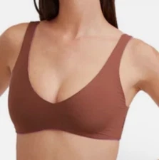 GOTTEX Womens Size 10 Brunette V-Neck Bikini Swim Top