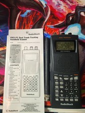 RadioShack PRO-95 Dual Trunking Handheld Scanner 1000 Channels VHF UHF Black