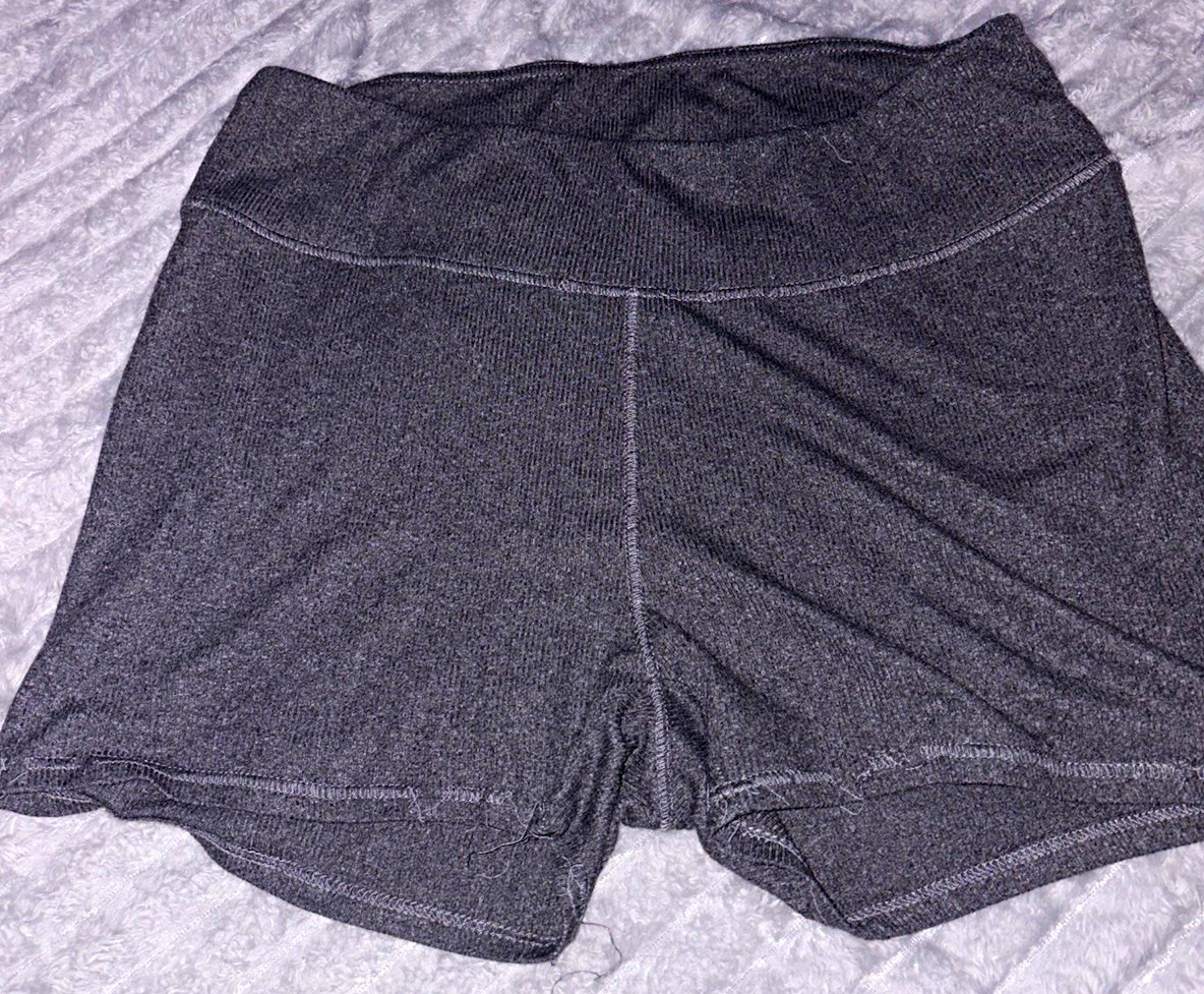 Ultra Flirt Women’s Black Athletic Knit Shorts Stretch Elastic Waist Yoga Gym 1X