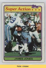 1981 Topps Super Action James Jones #327 READ 1s8