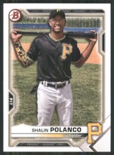 2021 Bowman Draft #BD-176 Shalin Polanco Pittsburgh Pirates 50619