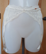 BNWT M S Rosie Size 10 Suspenders Ivory French Designed Lace  Sparkle