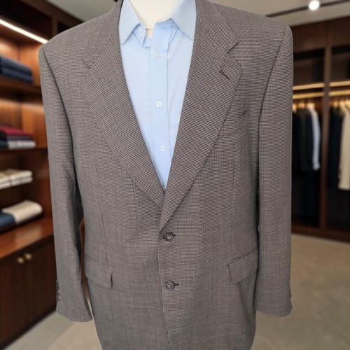 Canali, Vintage Canali X Cerruti 1881 Blazer 46L Full Canvas 1990s Woven Wool Made Italy