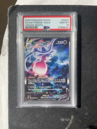 Pokémon TCG Crown Zenith: Galarian Gallery - Hatterene Vmax GG47 - PSA 10