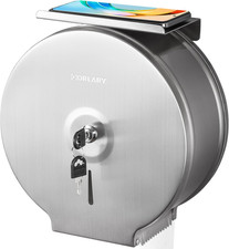 Commercial Jumbo Toilet Paper Dispenser with Shelf, Large Capacity
