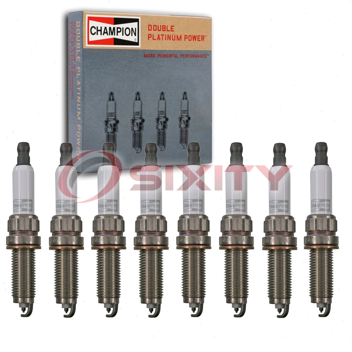 8 pc Champion Double Platinum Spark Plugs for 2017-2019 Mercedes-Benz GLS550 xh