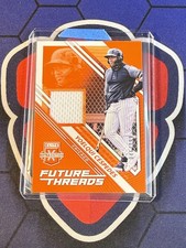 2021 Panini Elite Extra Edition - Future Threads Yoelqui Cespedes #FT-YC Orange