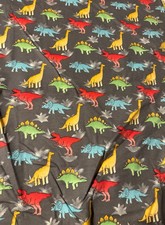 snuggle flannel fabric- By The Yard - Dinosaur