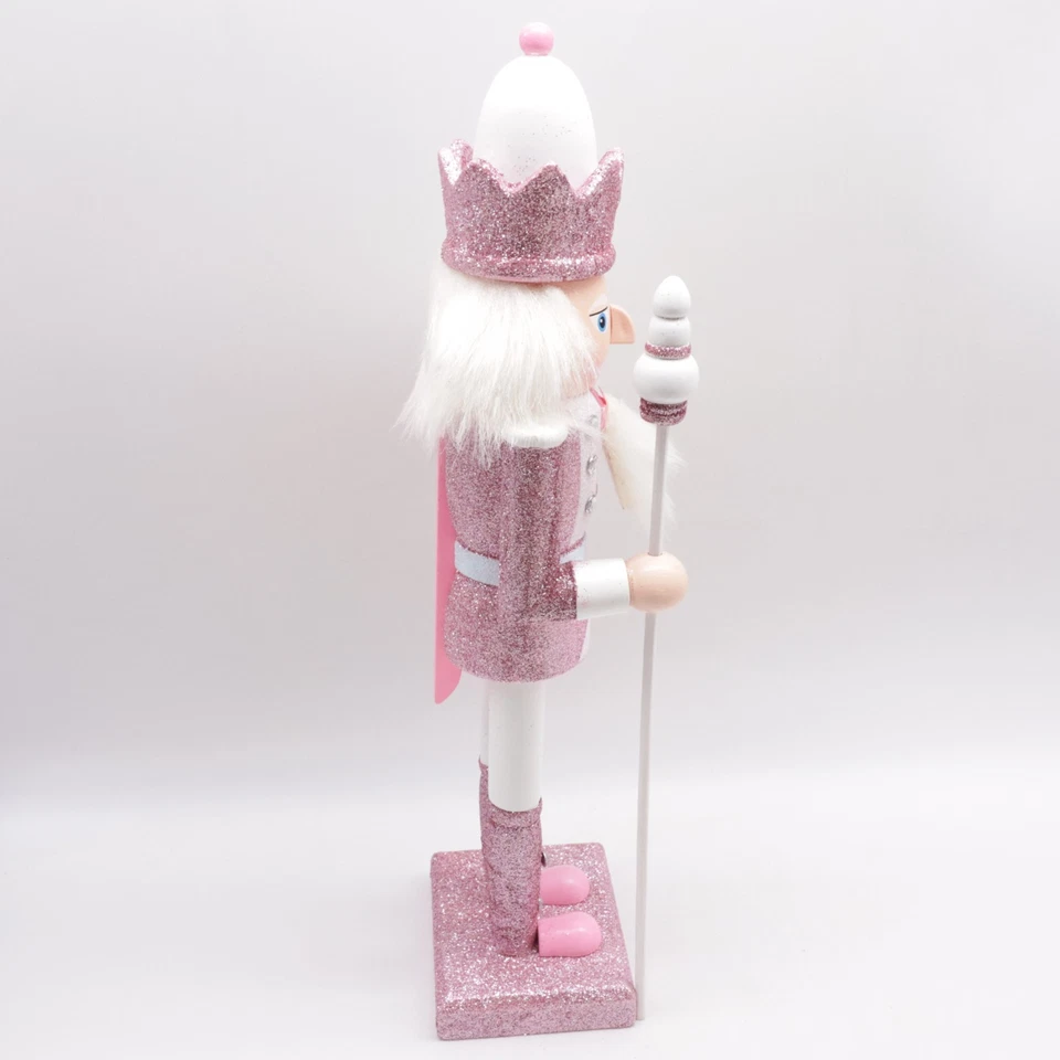 Nutcracker Wooden Glitter Nutcracker Wooden Ornament Nutcracker Figures - Image 4 of 4