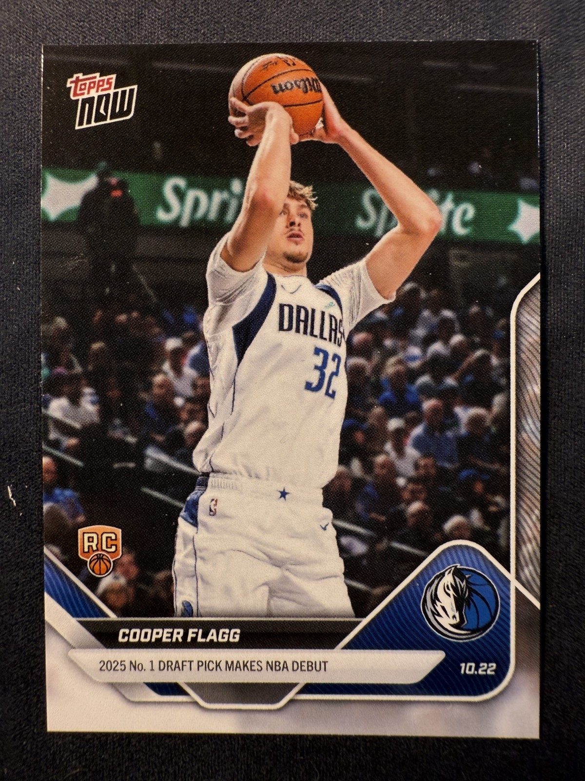 2025 Topps Now #6 Cooper Flagg #1 Draft Pick Makes Debut