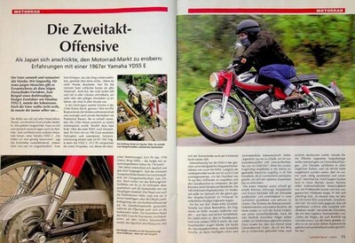 Oldtimer Praxis 2483) Yamaha YDS5 E in einer seltenen Vorstellung auf 4 Seiten