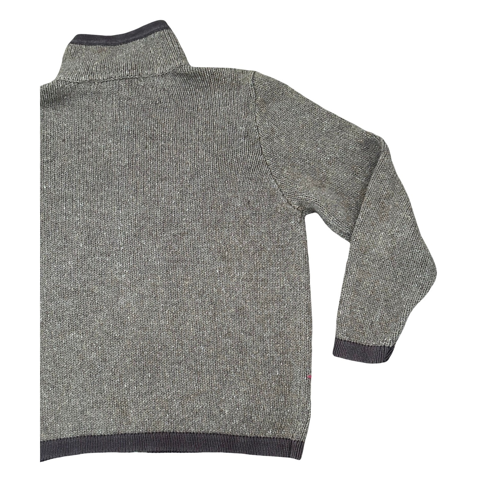 Vintage Wool Blend Brown Patchwork Embroidered Ch… - image 6