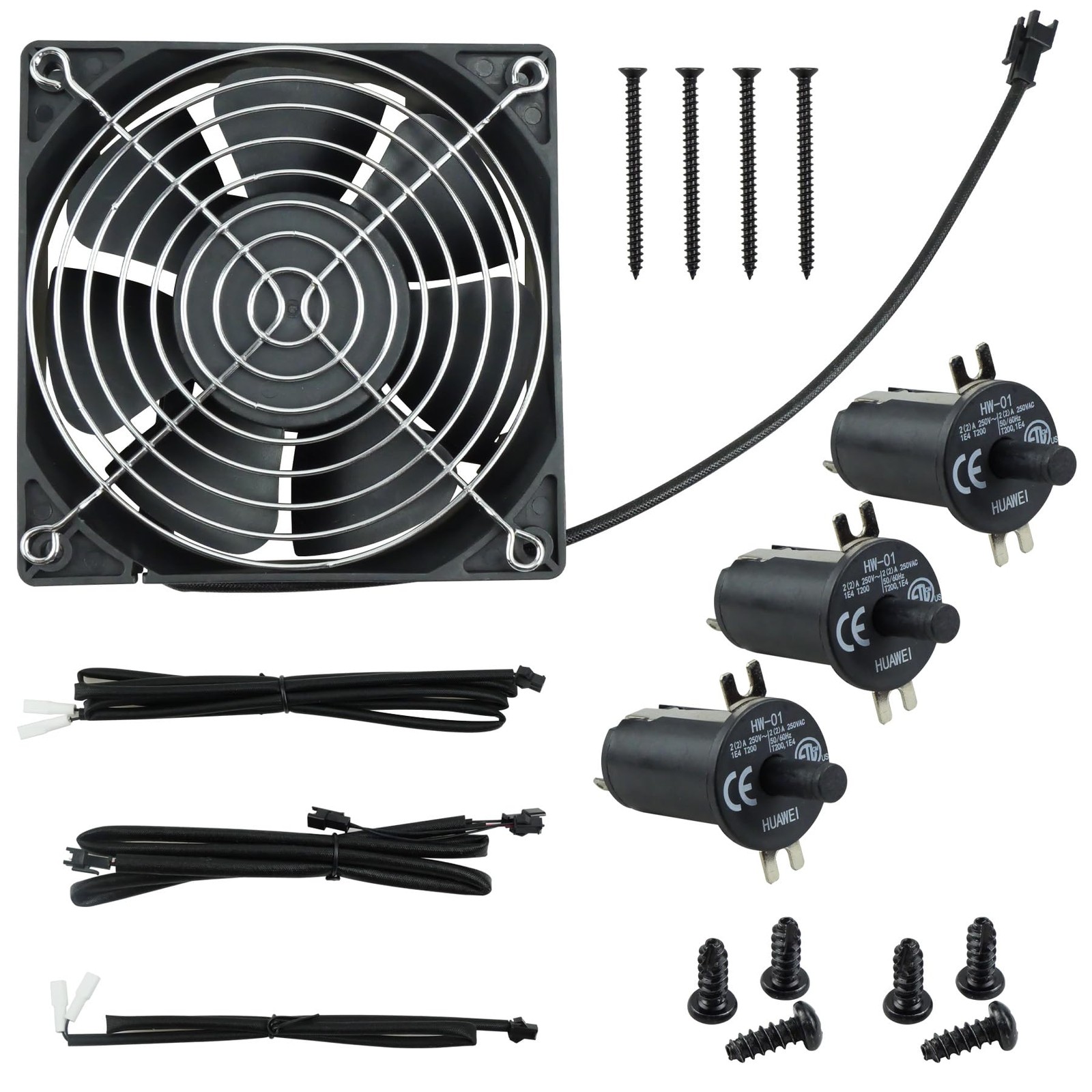 YIGUCS Replacement Fan and Lid/Door Switch Kit for Masterbuilt Gravity Series