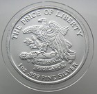 1 oz 999 Silver Round - Don't Tread on Me Snake & Eagle 1754 - Price of Liberty — photo 2