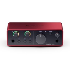 Focusrite Scarlett Solo 4th Gen USB Interface with Software Suite