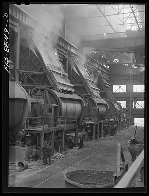 Anaconda Montana 1942 Smelter Copper Mining Converters Smoke Batteries
