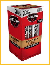 Jack Link's Original Beef Jerky Sticks - Made with 100 Real Beef - Ready to Eat