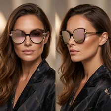 Female Sunglasses Flat Top Huge Big Oversized XXL Square Women Mirror Shades