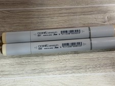 2 Copic Sketch markers in shades E51 Milky White and E50 Egg Shell EUC