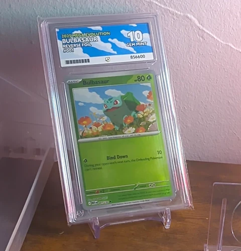 Pokémon TCG Bulbasaur 0001 2025 Mega Evolution Reverse Foil 80HP Ace 10