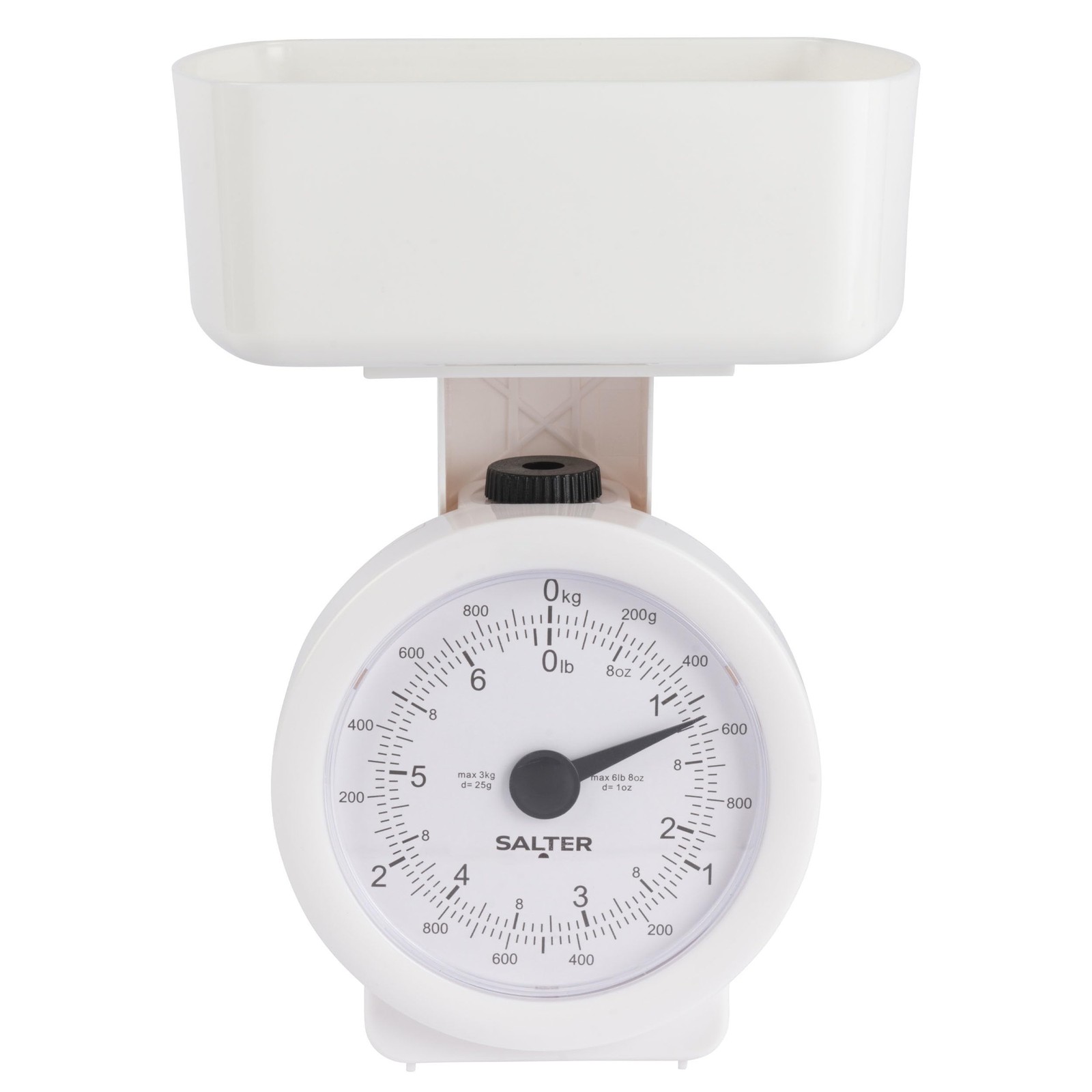 Balance mécanique de cuisine 3kg avec bol gradué pesage analogique