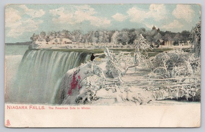 #ad #ad Niagara Falls American Side Winter 1912 Raphael Tuck Postcard Posted $7.99