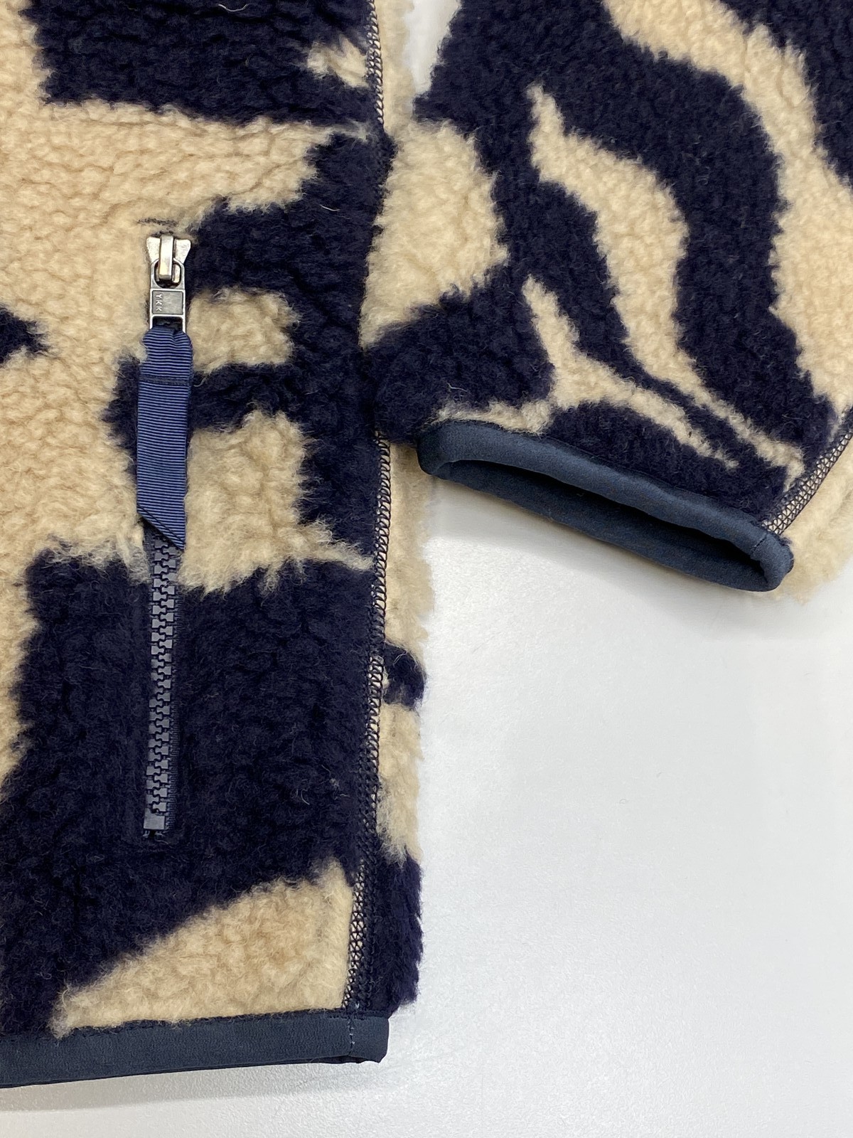 Patagonia Unisex Jacket Navy/Tan Size M XS/W S Natural Blend Retro Cardigan thumbnail 8