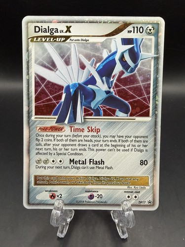 Pokémon TCG Dialga LV.X Black Star Promo Holo Card DP17 MP Tail SWIRL