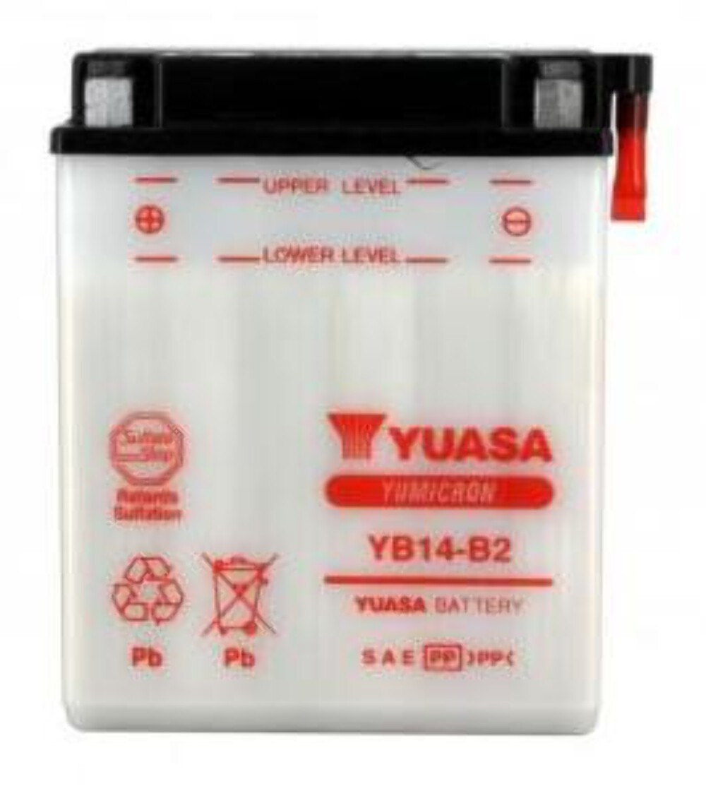 Batterie YUASA YB14-B2 résister aux pannes d'hivernage de votre moto