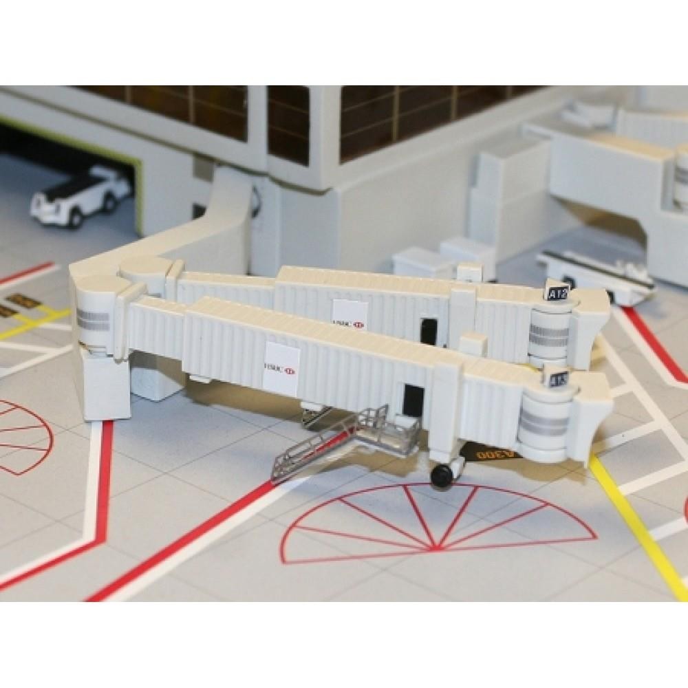 Air Bridge Set 2 Pack of 3 Double Wide 1:400 Scale Gemini Jets GJARBRDG2