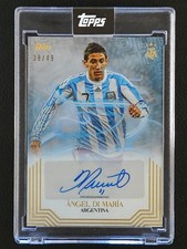 Angel Di Maria 2025 Topps Leyendas Argentinas Blue Autograph Auto /49 Argentina