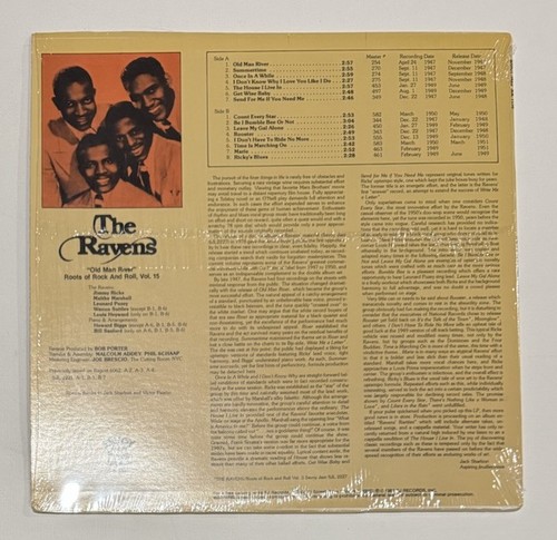 The Ravens - Old Man River - 1985 Savoy Jazz SJL 1156 R&B/Doo-Wop Vinyl LP G - Bild 2 von 2