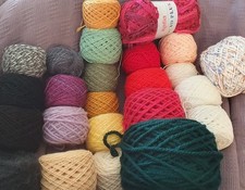 12* Konvolut Mixgarn Basteln ca 1500 g Reste