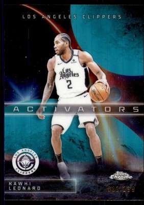 2025 Topps Chrome Kawhi Leonard #AC-1 Activators Teal Refractor /299