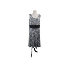 Dresses Women Sz 16 Sleeveless Black and White A Line Dress CB Established 1962