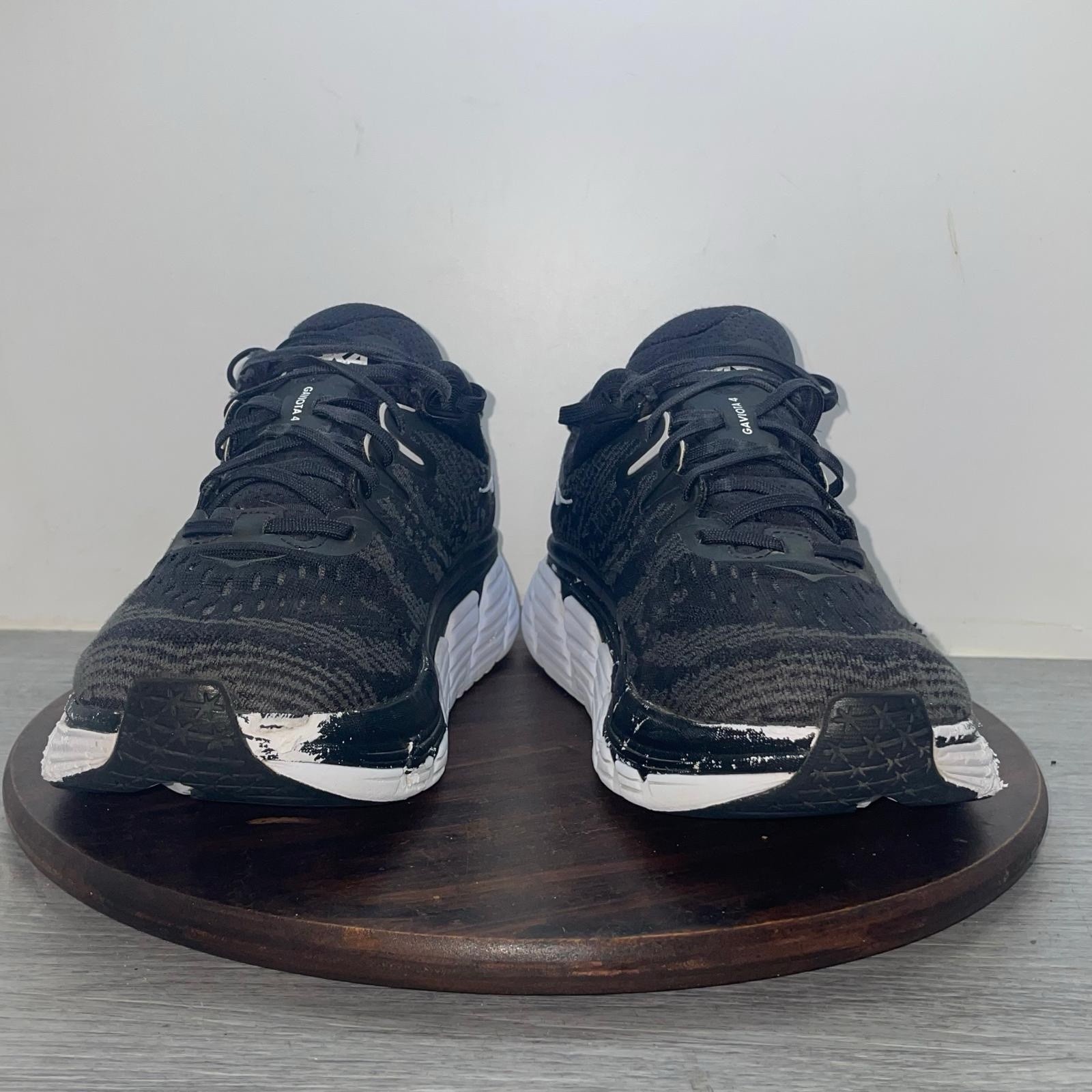 Hoka One One Gaviota 4 1123198-BWHT Sneakers Men’s 9.5 D Black Running Shoes thumbnail 4