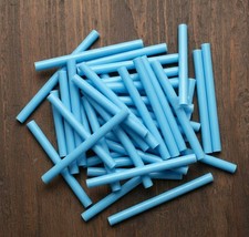 12 Light Blue Mini Glue Sticks 4" Length 5/16 .25 
