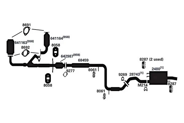 For Mitsubishi Eclipse 1995-2005 AP Exhaust 8061 Exhaust Hanger Foto 2 de 4