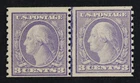 CKStamps: US Stamps Collection Scott#494 3c Mint NH OG Line Pair 24 3/4mm