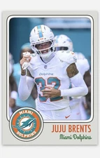Juju Brents  Novelty Football Card! Miami Dolphins