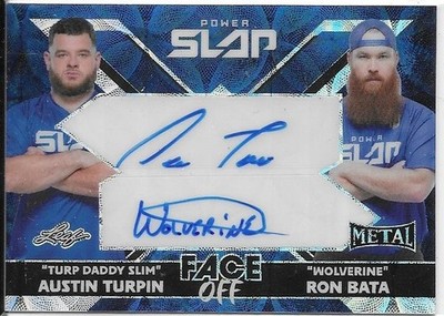 RON BATA  Wolverine  Austin Turpin Turp Daddy Slim 2025 Leaf Power Slap AUTO /15