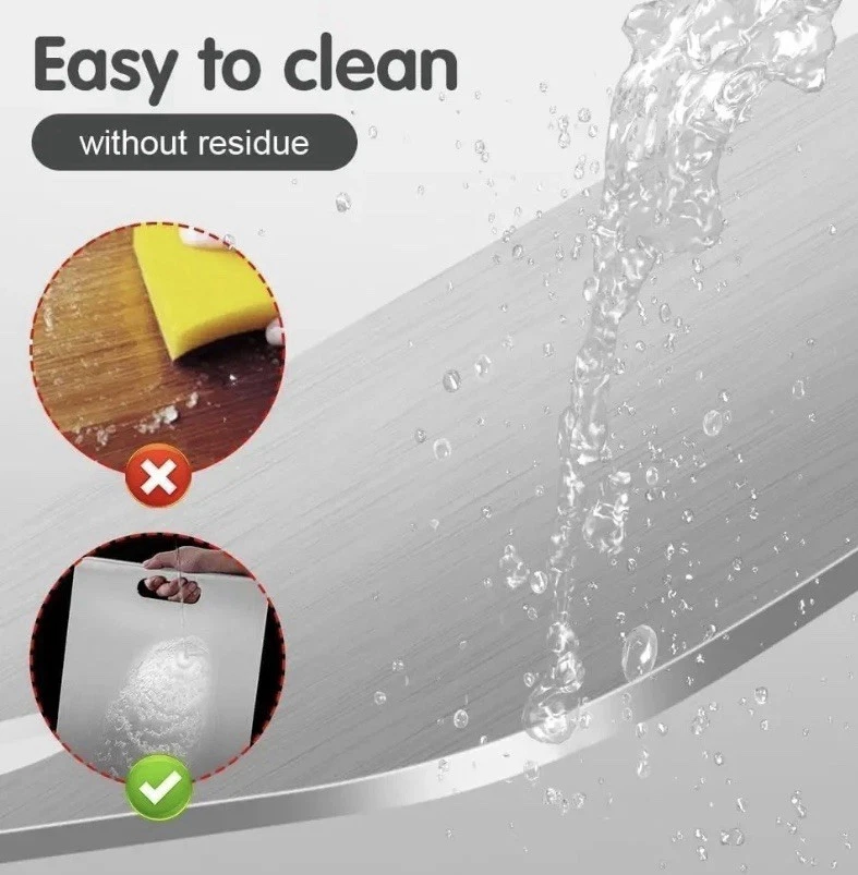 Tabla de cortar de acero inoxidable de titanio 12x8 para cocina ¡Envío gratuito el mismo día Texas! Foto 3 de 4