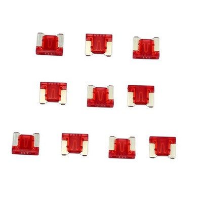 10 A Low Profile Mini Sicherung 58V Rot 10 Stück LP Flachsicherung Auto Fuse